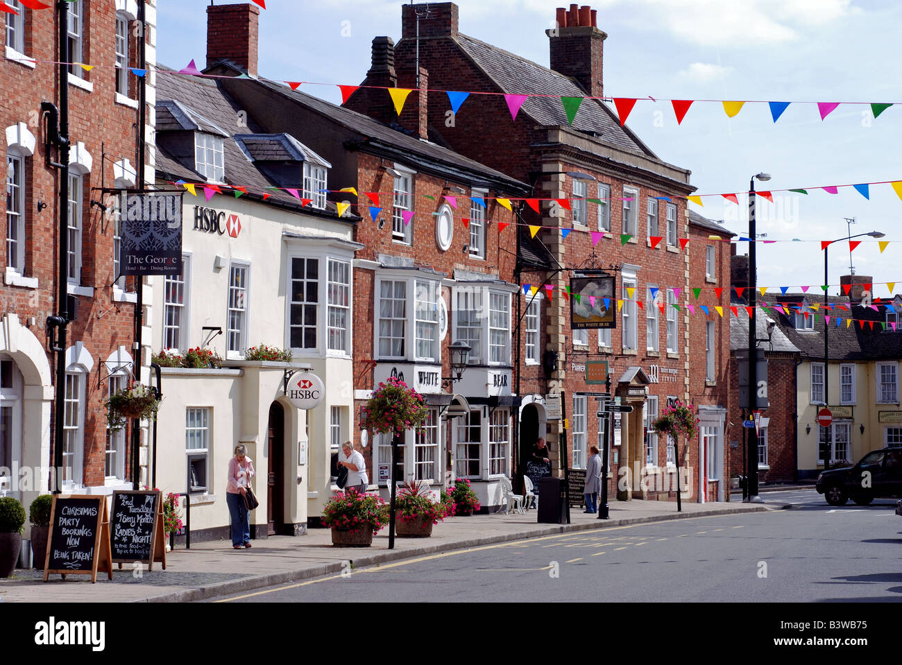 High Street, ShipstononStour, Warwickshire, England, UK Stock Photo