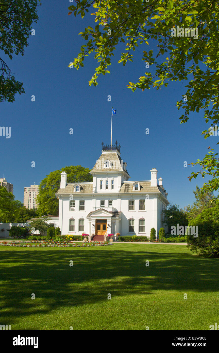 Government House near the Manitoba Legislative buildings in Winnipeg