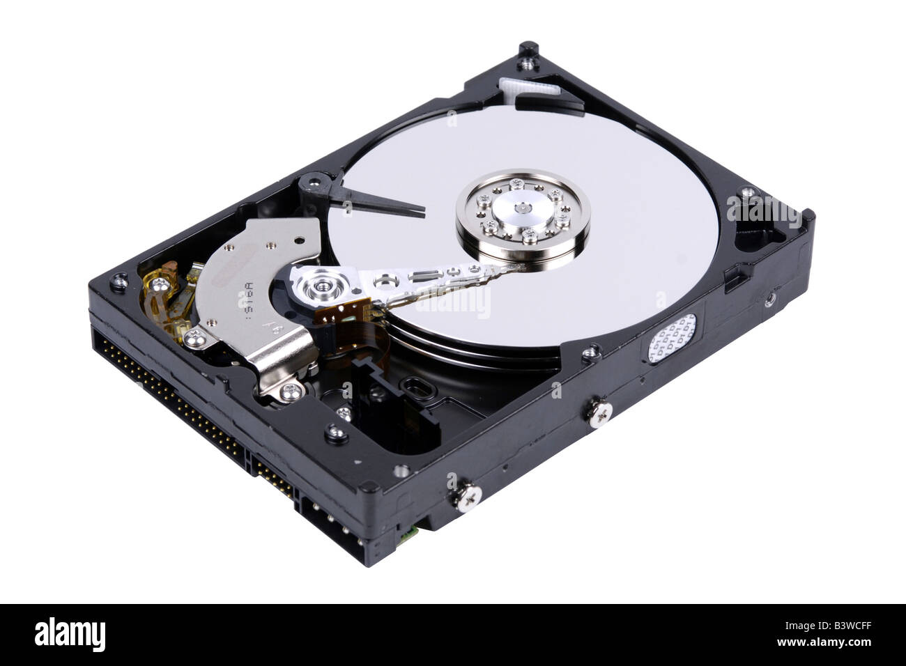 Computer Hard Drive in it s metal casing Stock Photo Alamy
