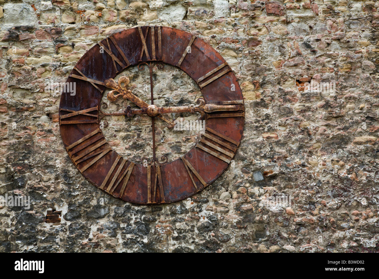 Old clock on wall, Zagreb Cathedral, Zagreb, Croatia Stock Photo Alamy