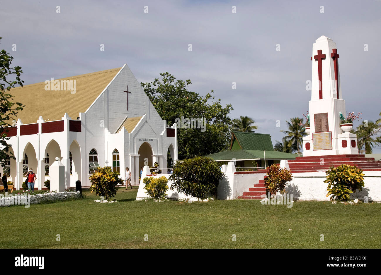 Oceania, Fiji, Viti Levu, Viseisei. A Methodist Church and a religious