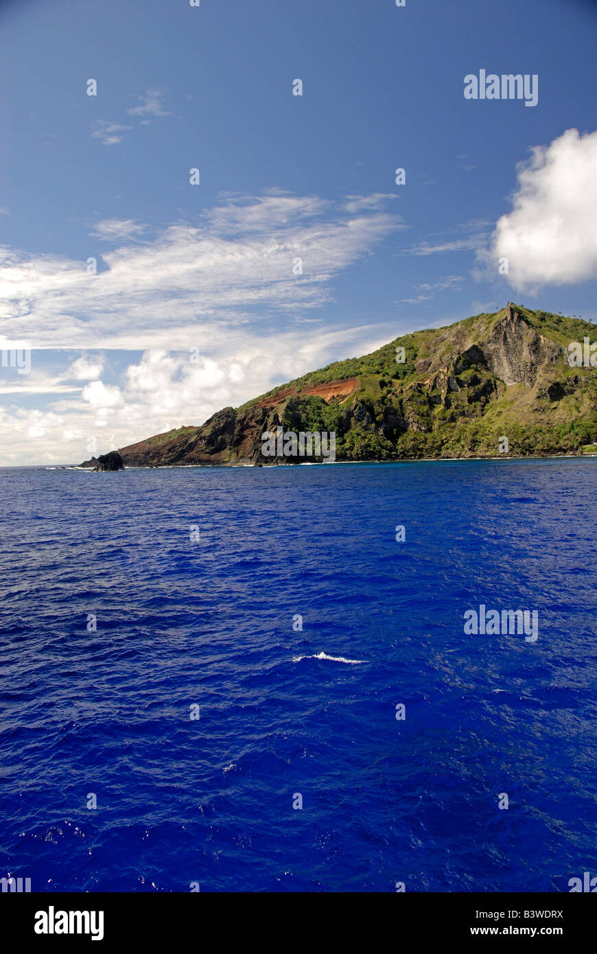 South Pacific, British Overseas Teritory, Pitcairn Island. Coastal ...