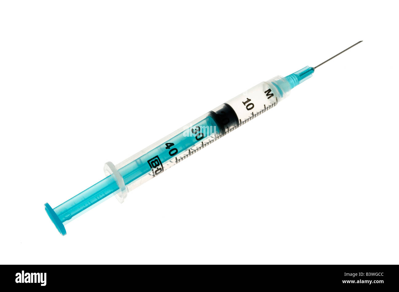 syringe on white Stock Photo