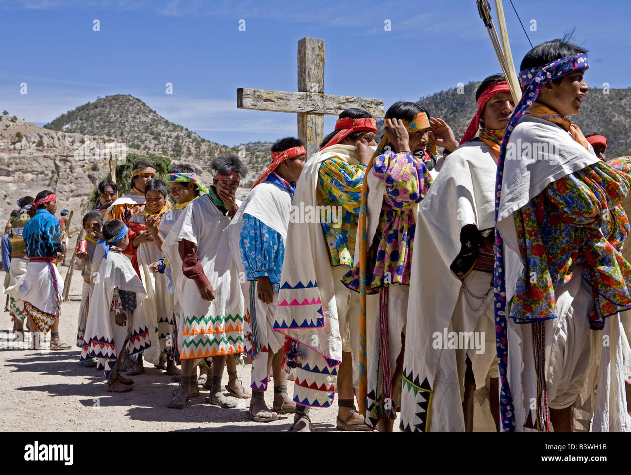 Tehuerichi Mexico Participants In A Dance Held To Celebrate Easter Stock Photo Alamy Tehuerichi Mexico Participants In A Dance Held To Celebrate Easter Stock Photo Alamy