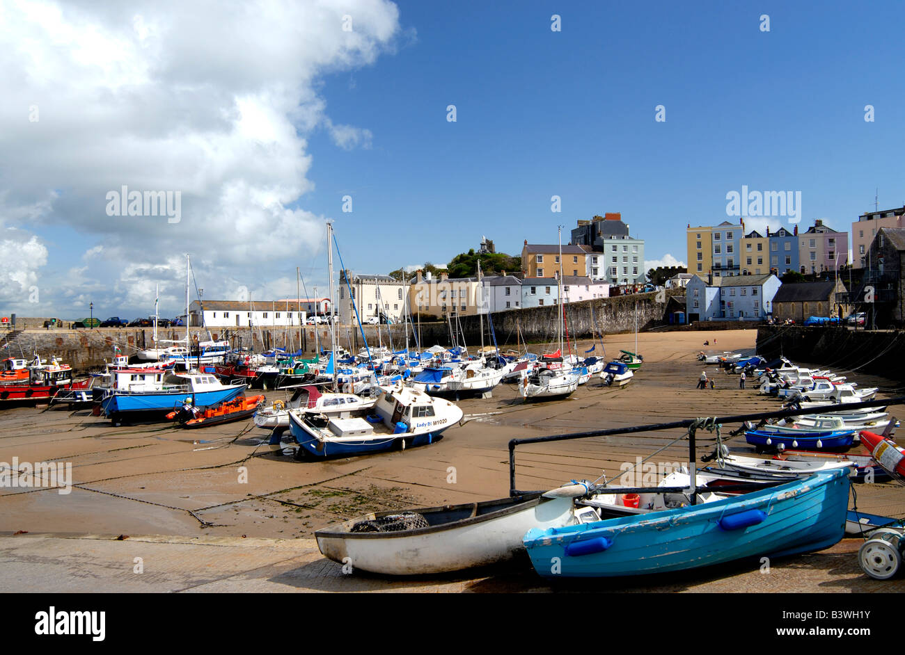 Tenby Harbour Pembrokeshire West Wales Stock Photo