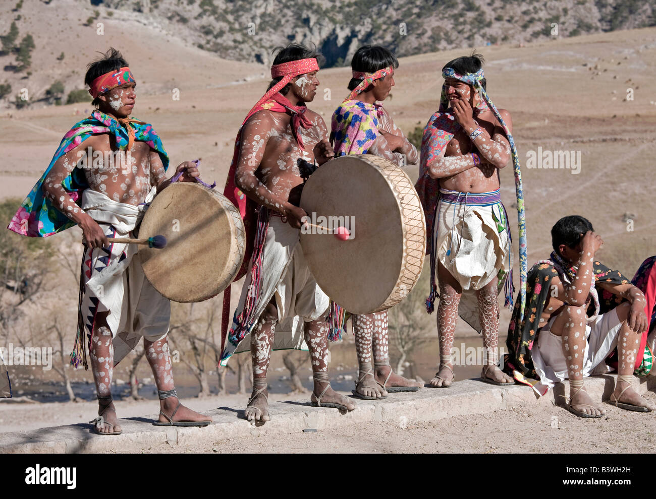 Tehuerichi Mexico Drummers During A Ceremony Held To Celebrate Stock Photo Alamy Tehuerichi Mexico Drummers During A Ceremony Held To Celebrate Stock Photo Alamy
