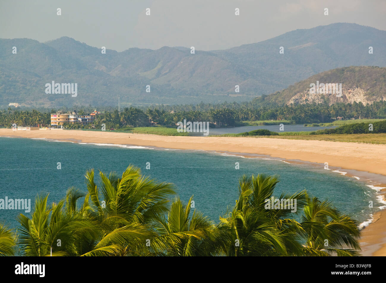 Mexico, Jalisco, Barra de Navidad. Town Beach Stock Photo Alamy