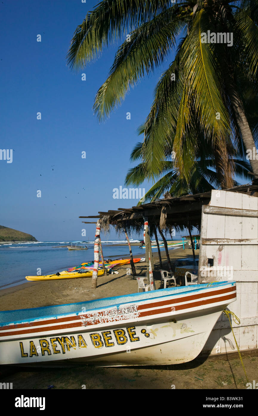 Mexico, Guerrero, Barra de Potosi. Fishing Boat Stock Photo Alamy