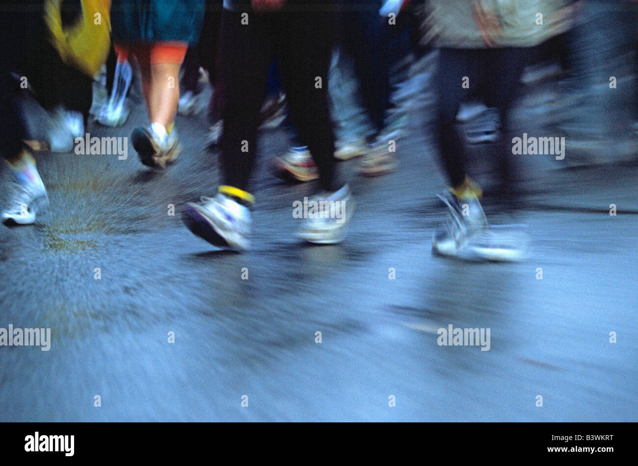 Marathon start Stock Photo