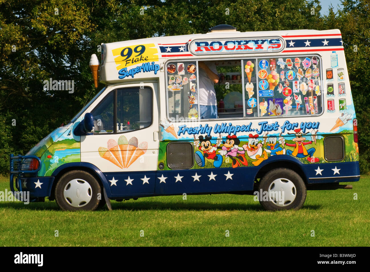 A colour photograph of an ice cream van Stock Photo Alamy