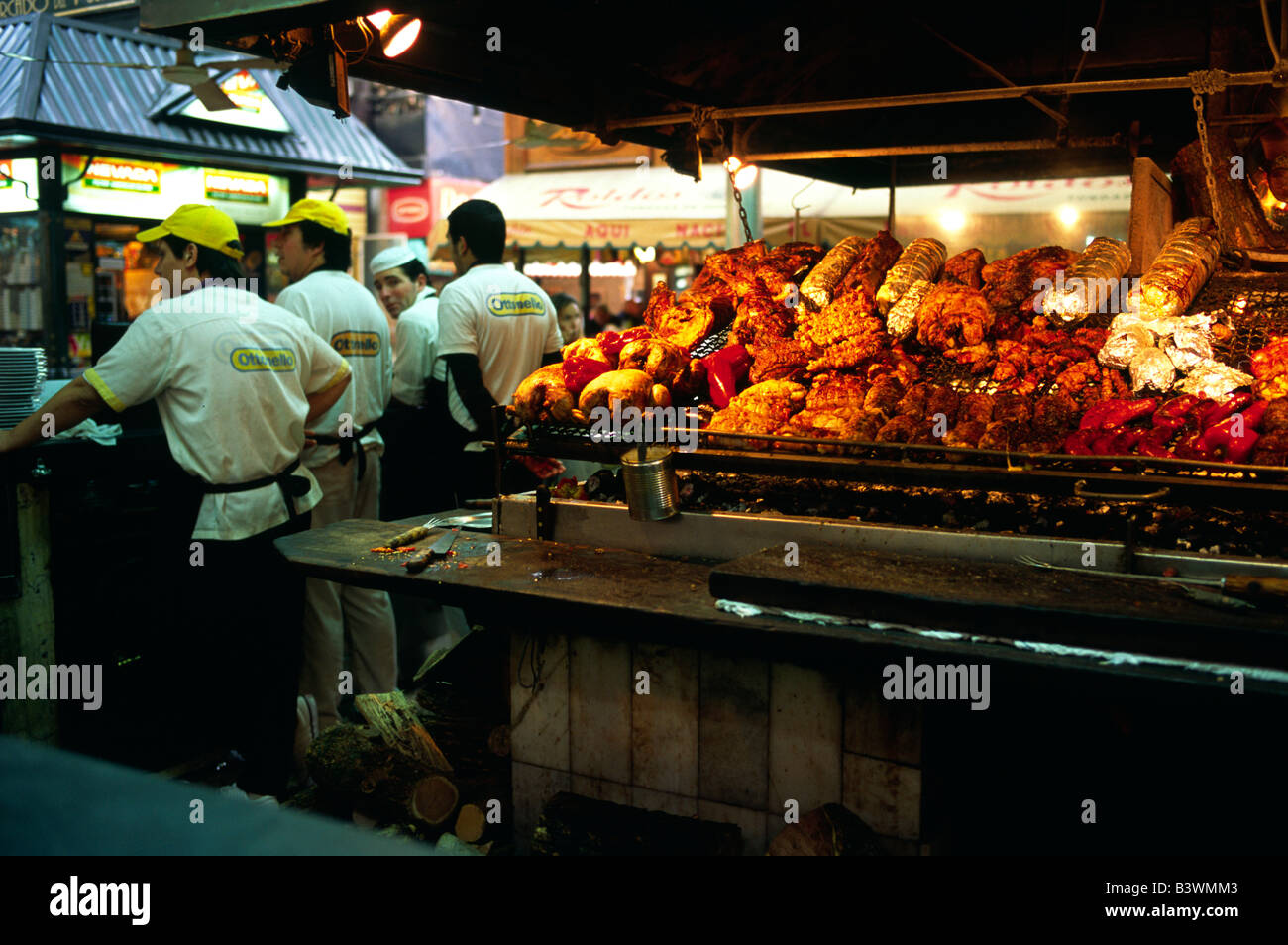 Montevideo, Uruguay, A traditional parrilla or mixed grill at the