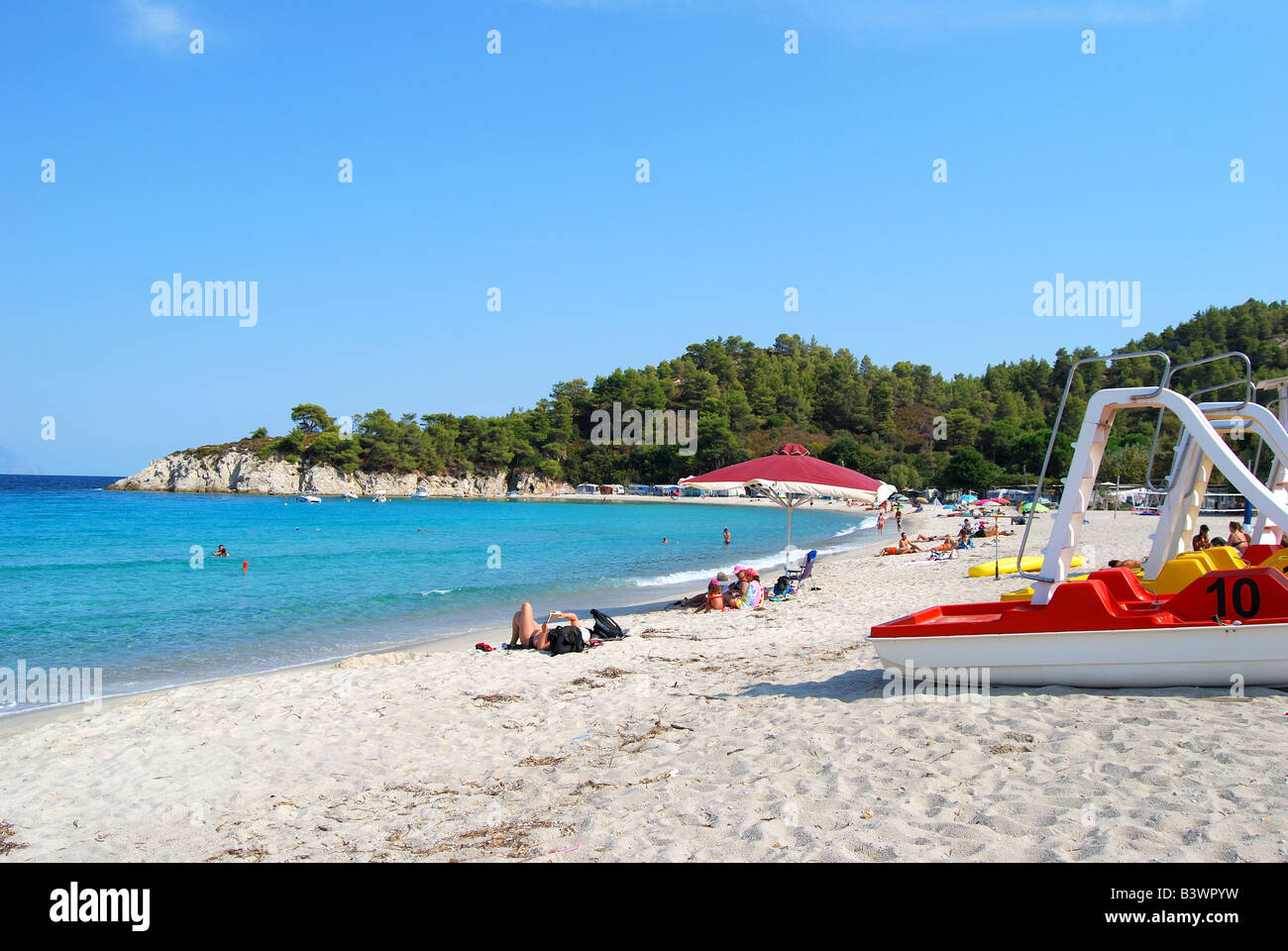 Armenistis Beach, Armenistis, Sithonia Peninsula, Chalkidiki, Central ...