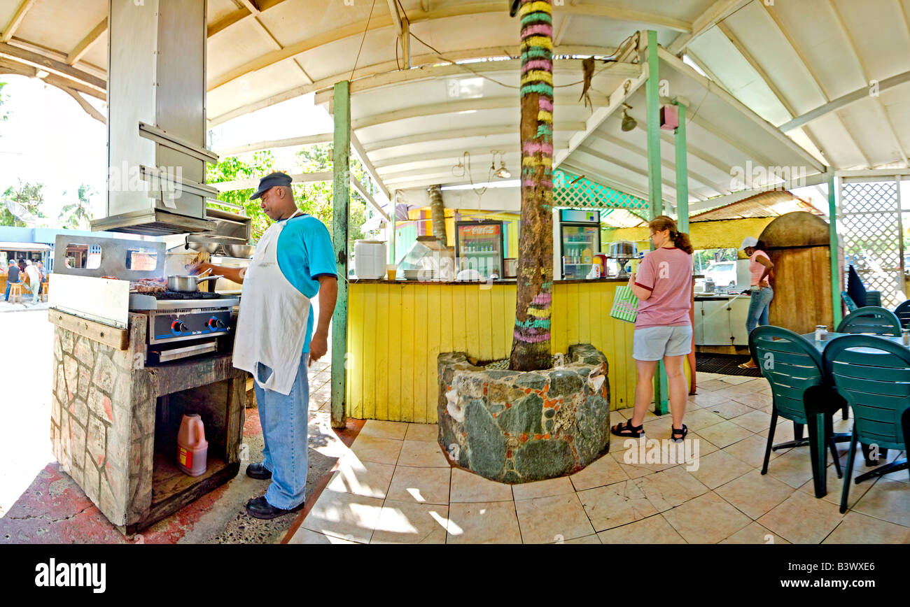 Uncle Joe s Caribbean Barbecue at Cruz Bay St John US Virgin Islands