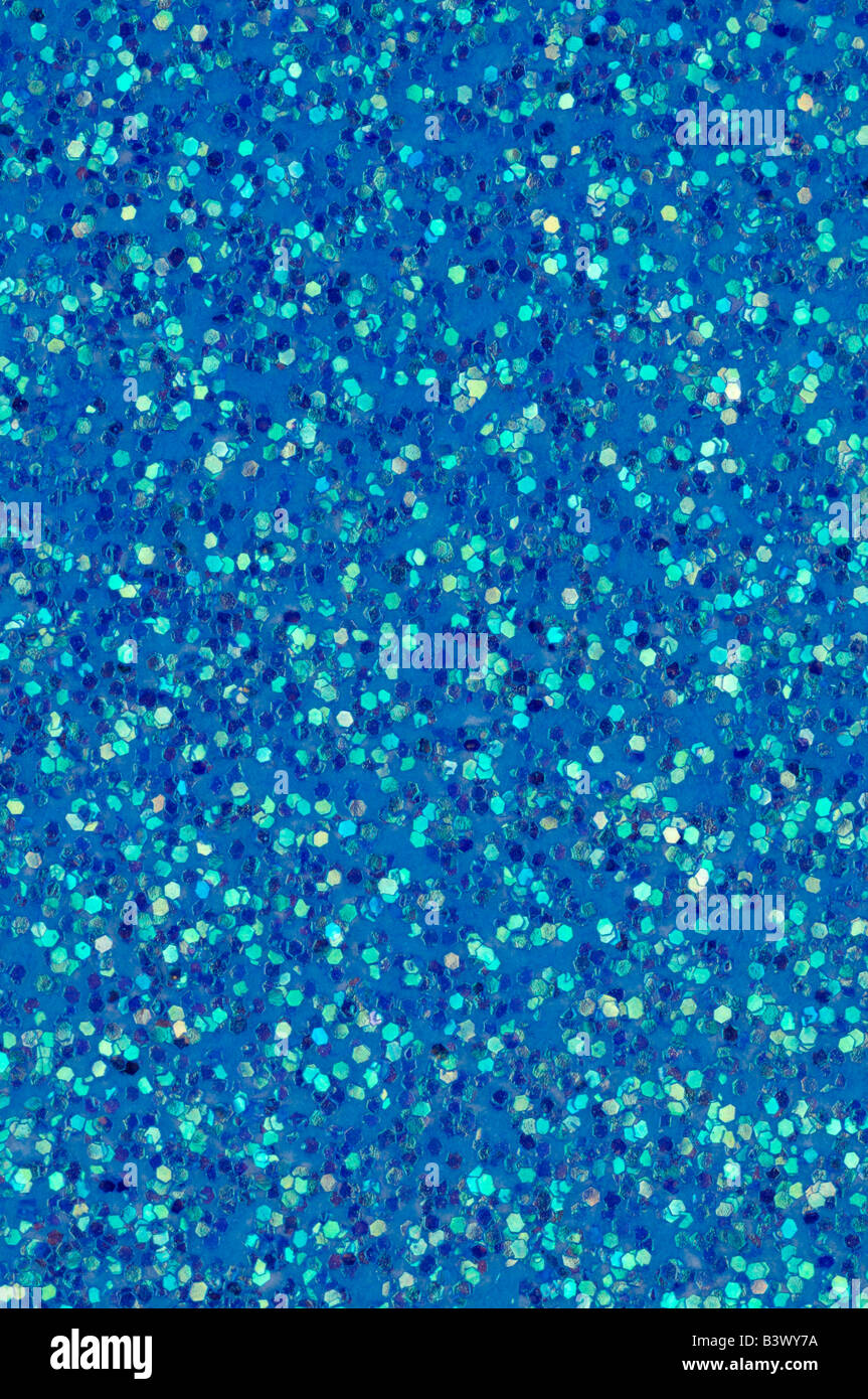 Abstract blue glitter Stock Photo