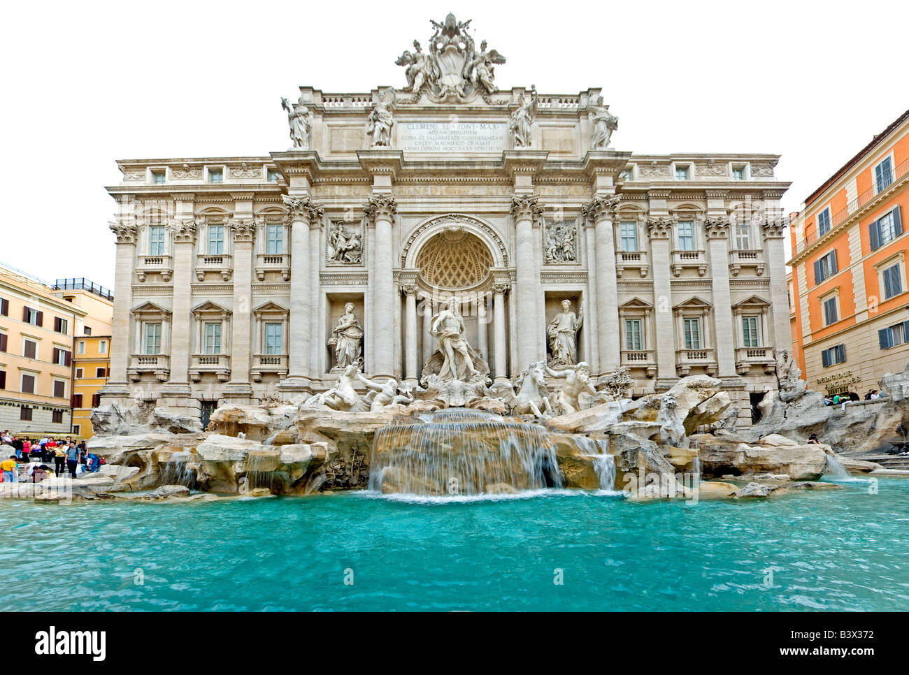 High resolution image of Fontana di Trevi Trevi Fountain Rome Stock Photo