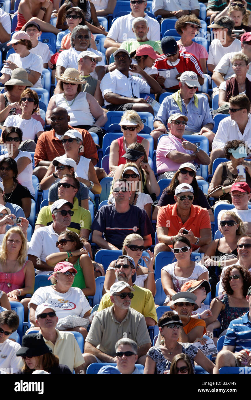 Crowd of spectators at the US Open Tennis tournament Stock Photo - Alamy