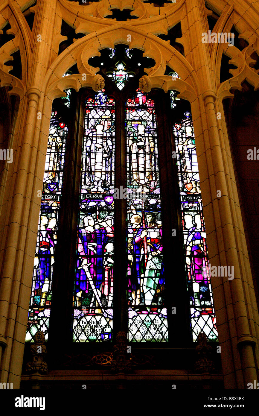 stained glass window, Catholic Ottawa Stock Photo Alamy