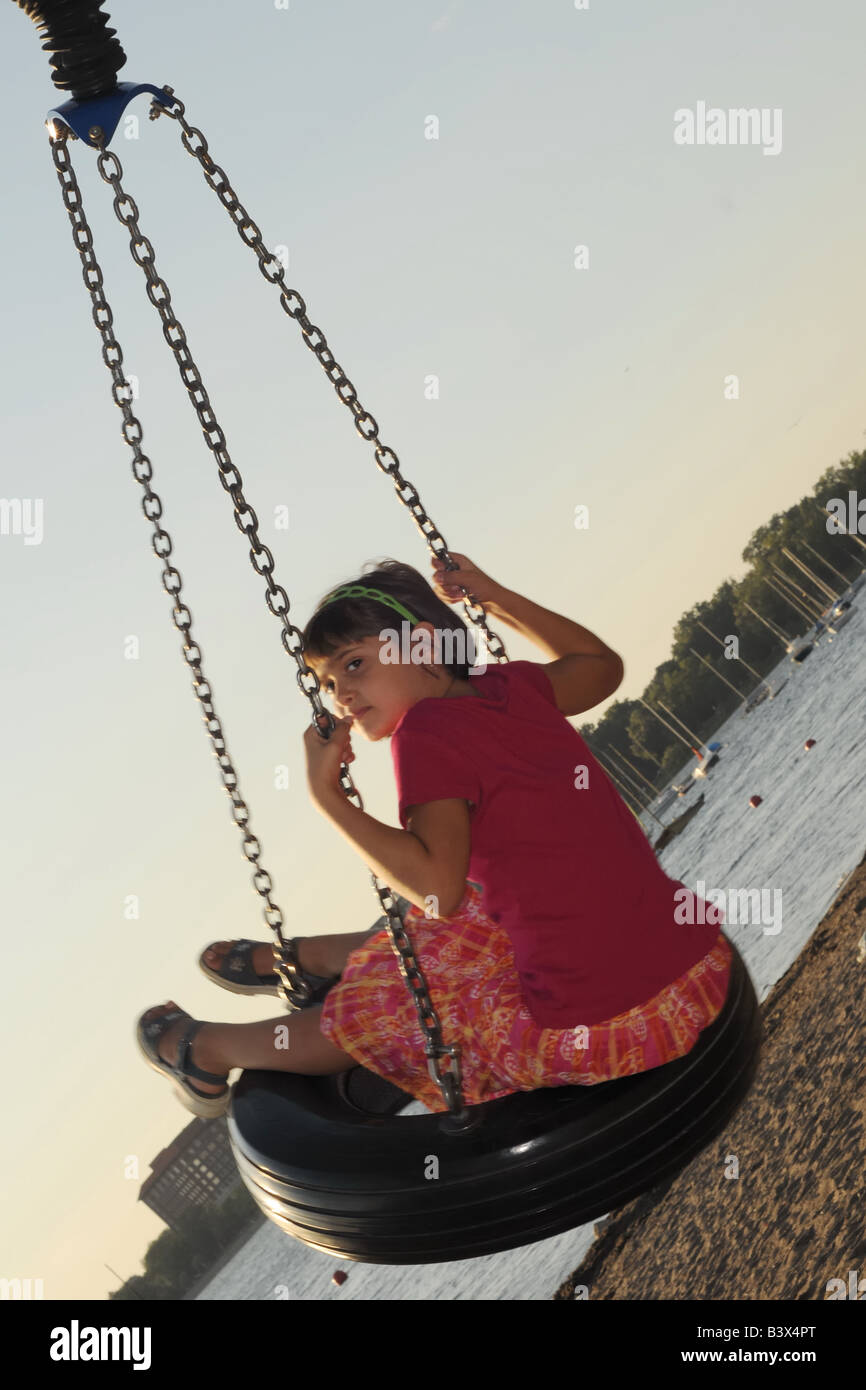 Swinging Kid Asia Stock Photos Swinging Kid Asia Stock