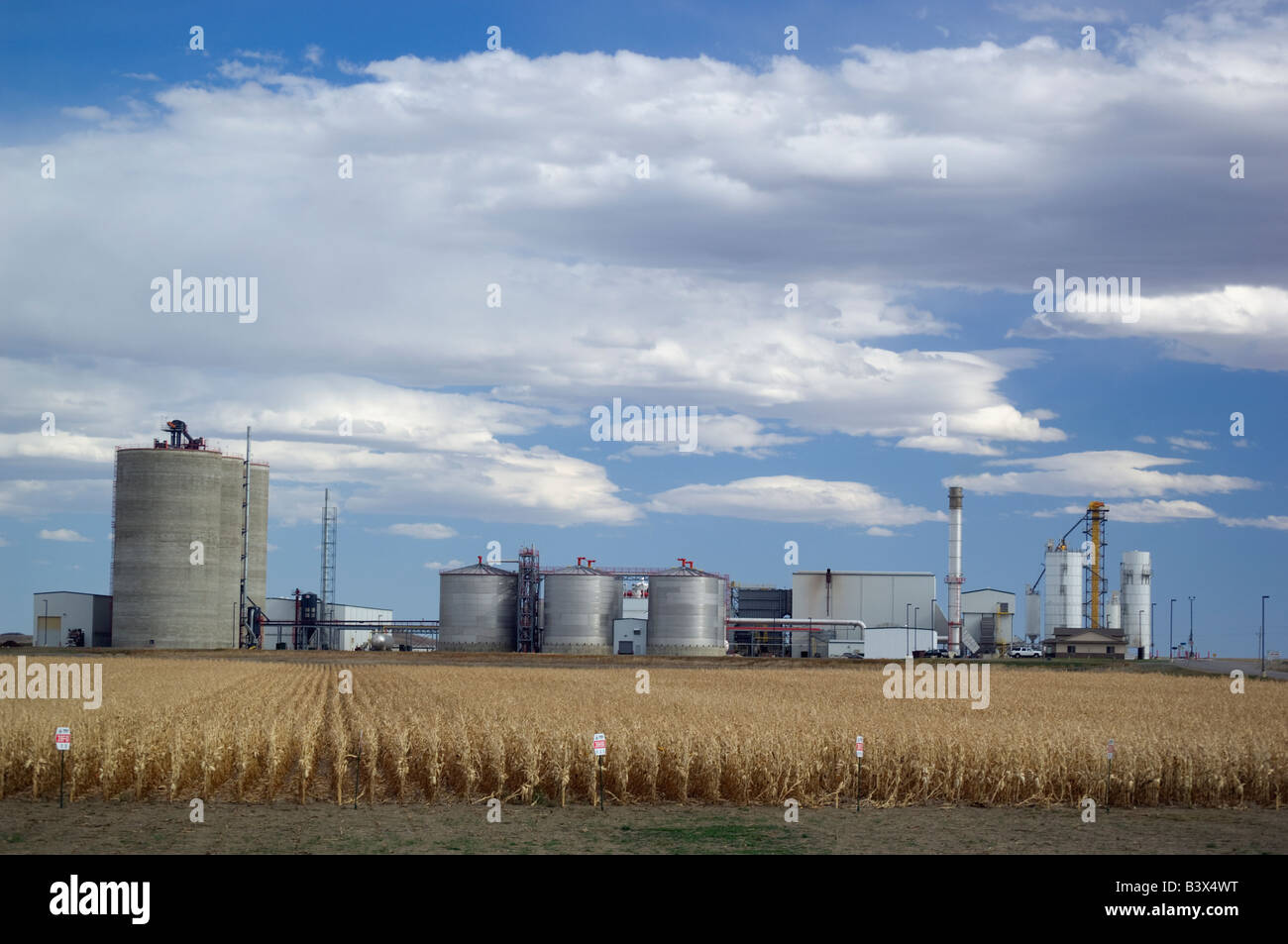Red Trail Energy Plant a coal fired corn based ethanol production facility near Richardton North Dakota Stock Photo
