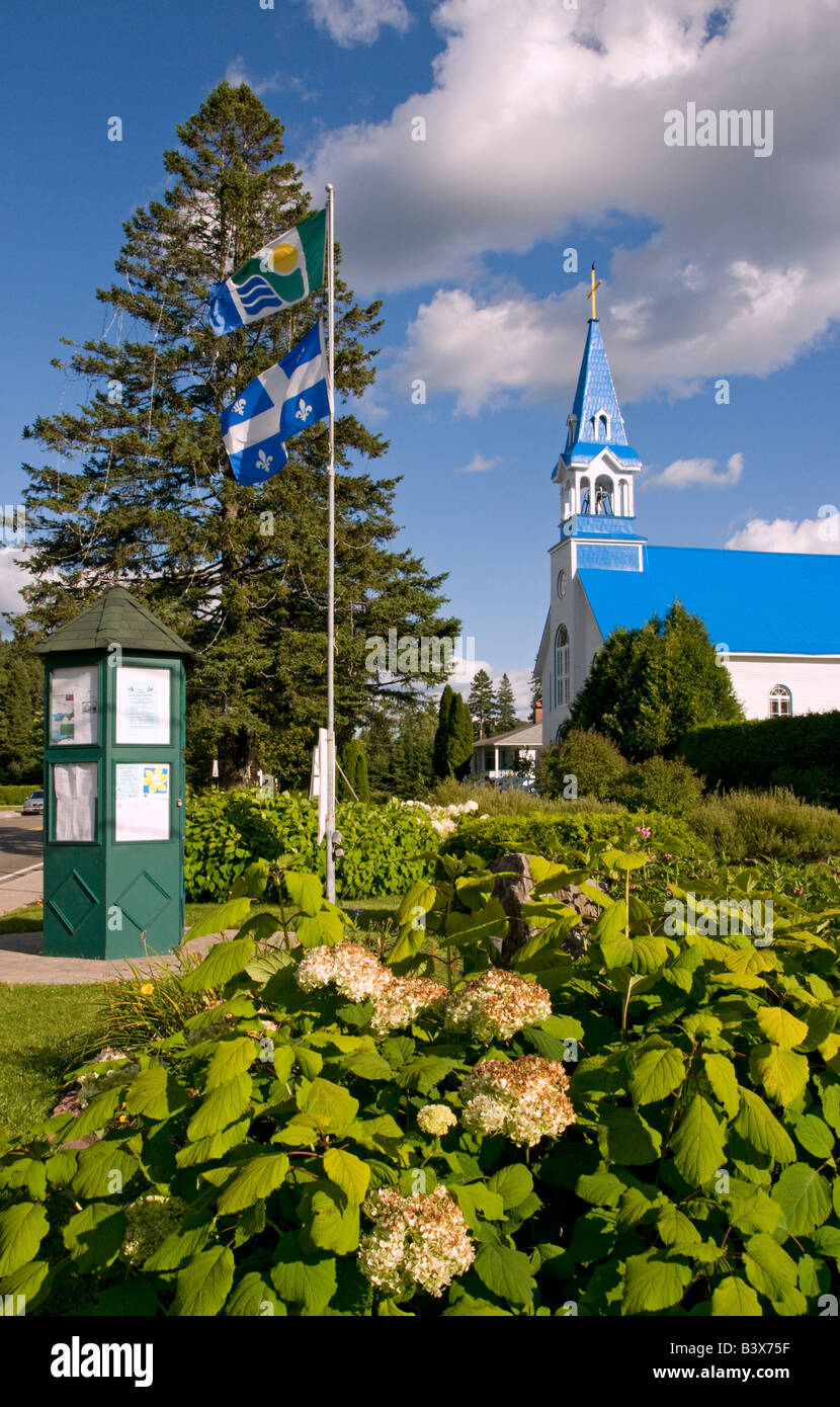 Village of St Adolphe de Howard Laurentians Quebec Canada Stock Photo