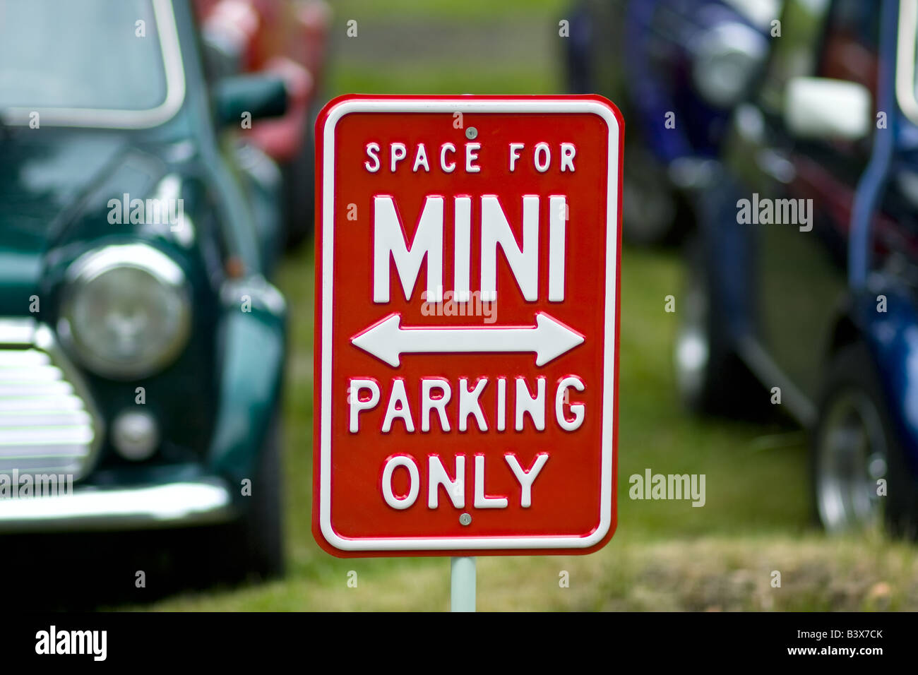 Mini Cooper Parking Stock Photo Alamy