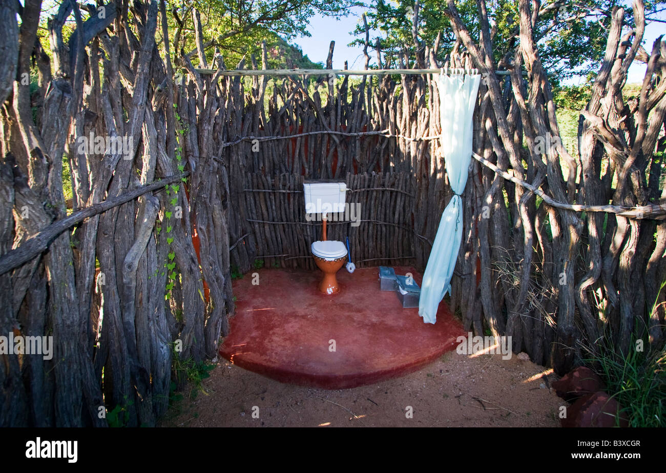 Bush Toilets in a Camping, Namibia Stock Photo Alamy