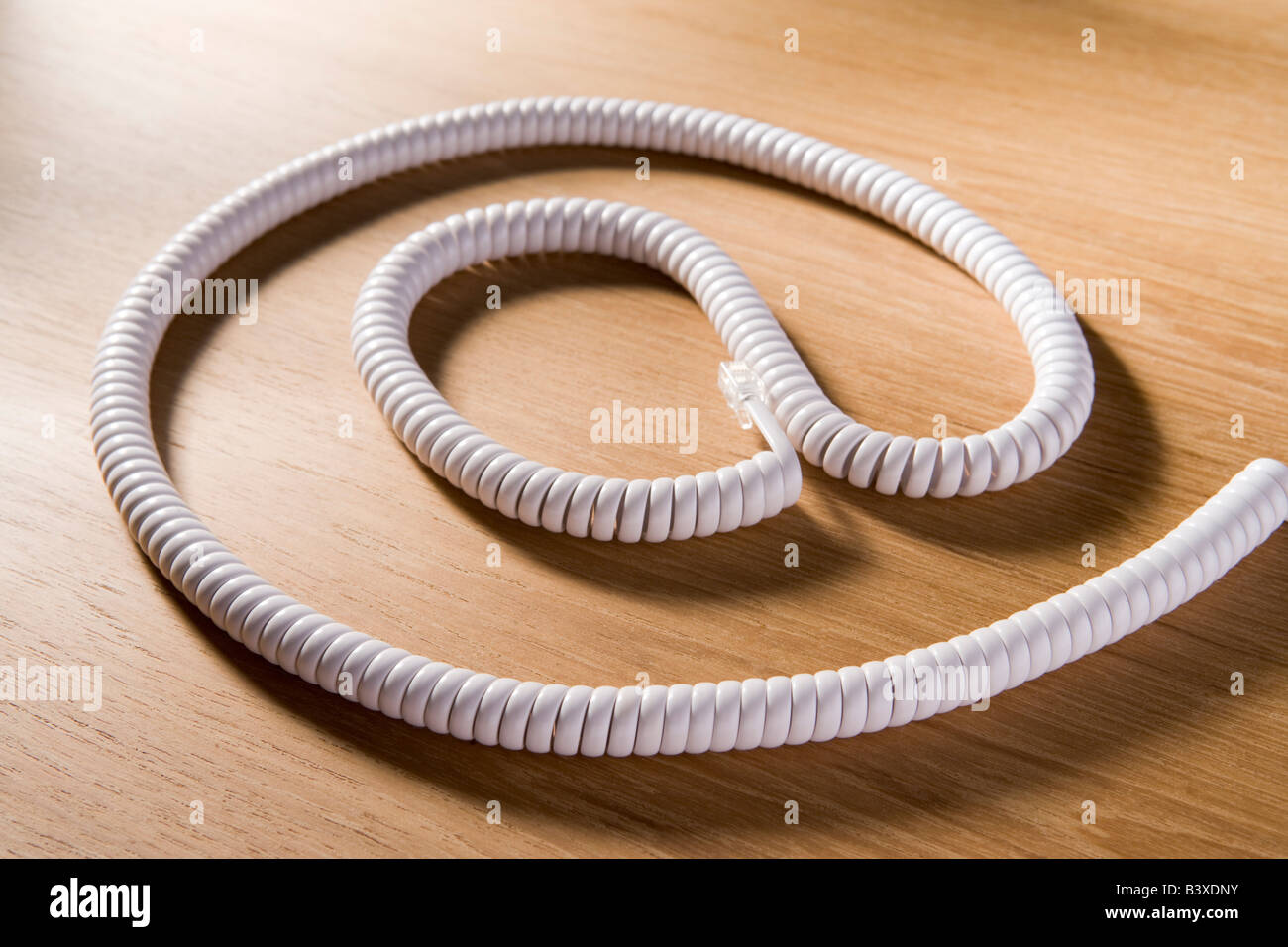 Telephone Cord Making 'At' Symbol Stock Photo Alamy