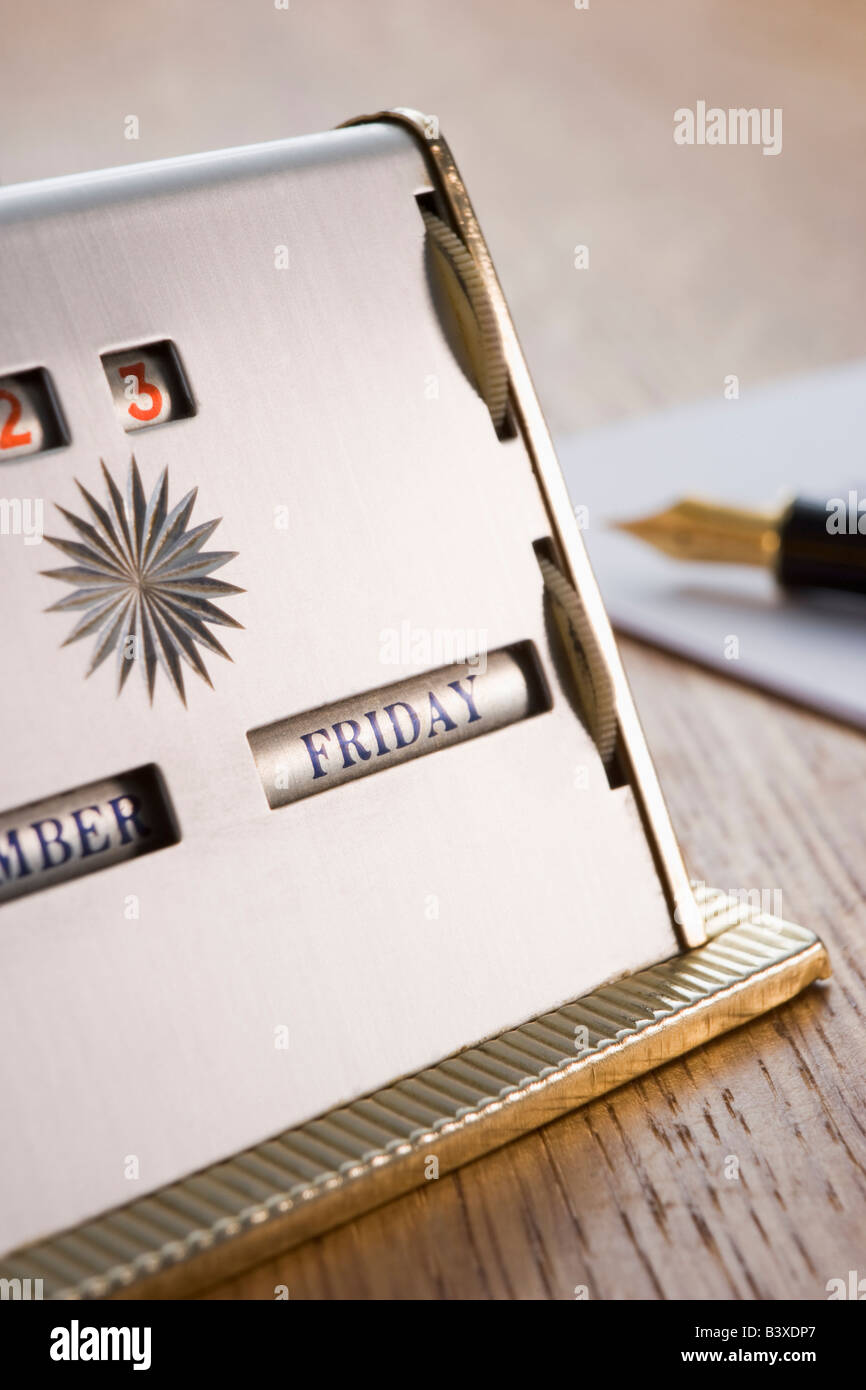 Old Fashioned Desk Calendar Stock Photo Alamy Old Fashioned Desk Calendar Stock Photo Alamy