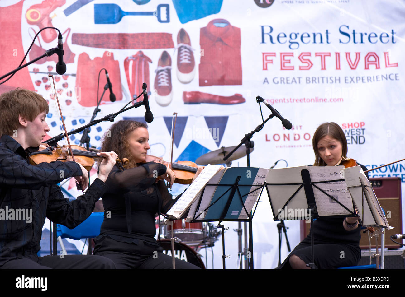 Classical performers at Regent Street Festival London W1 United Kingdom Stock Photo