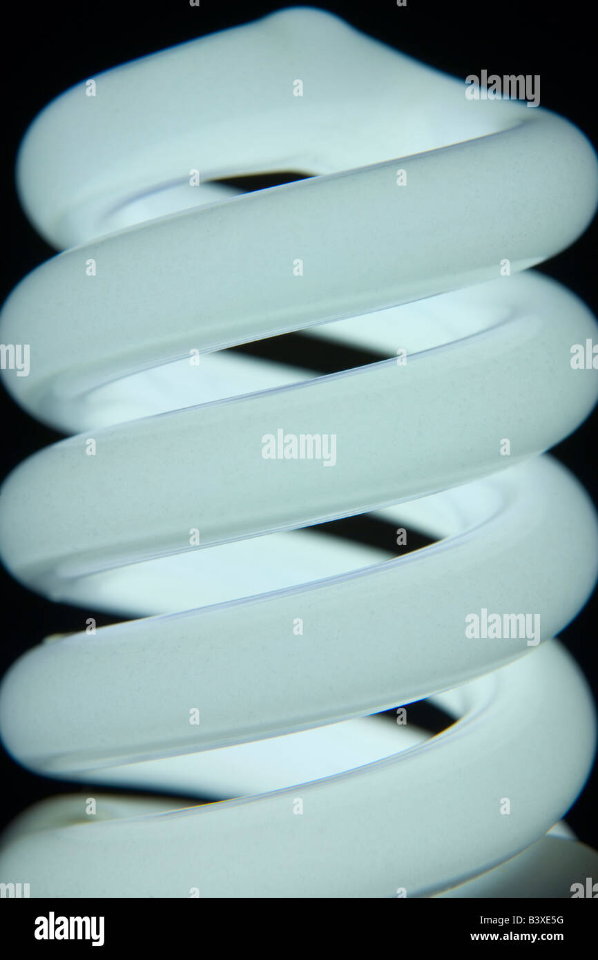 Close Up Of Energy Efficient Light Bulb Stock Photo - Alamy