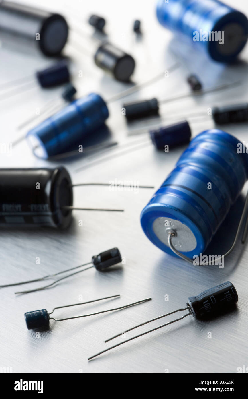 Capacitors And Resistors Stock Photo Alamy