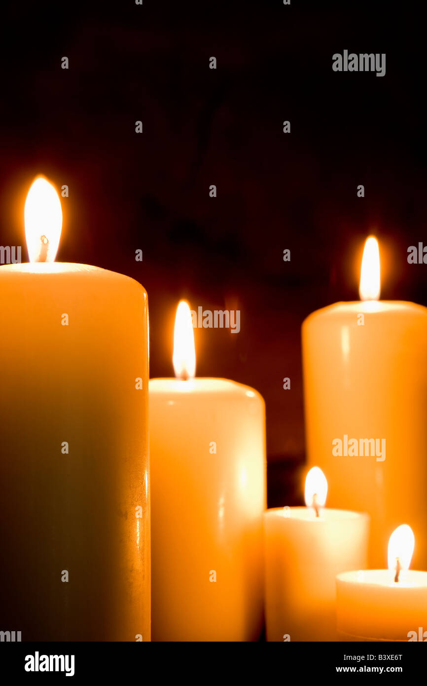 Range Of Candles Stock Photo Alamy
