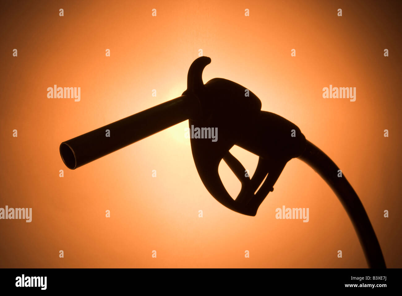 Silhouette Of A Fuel Pump Stock Photo