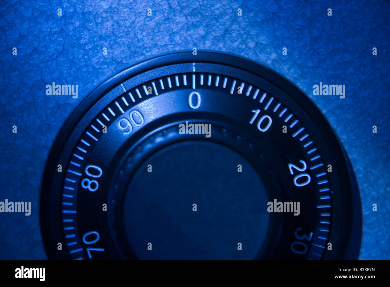 Close-Up Of Safe Dial Stock Photo