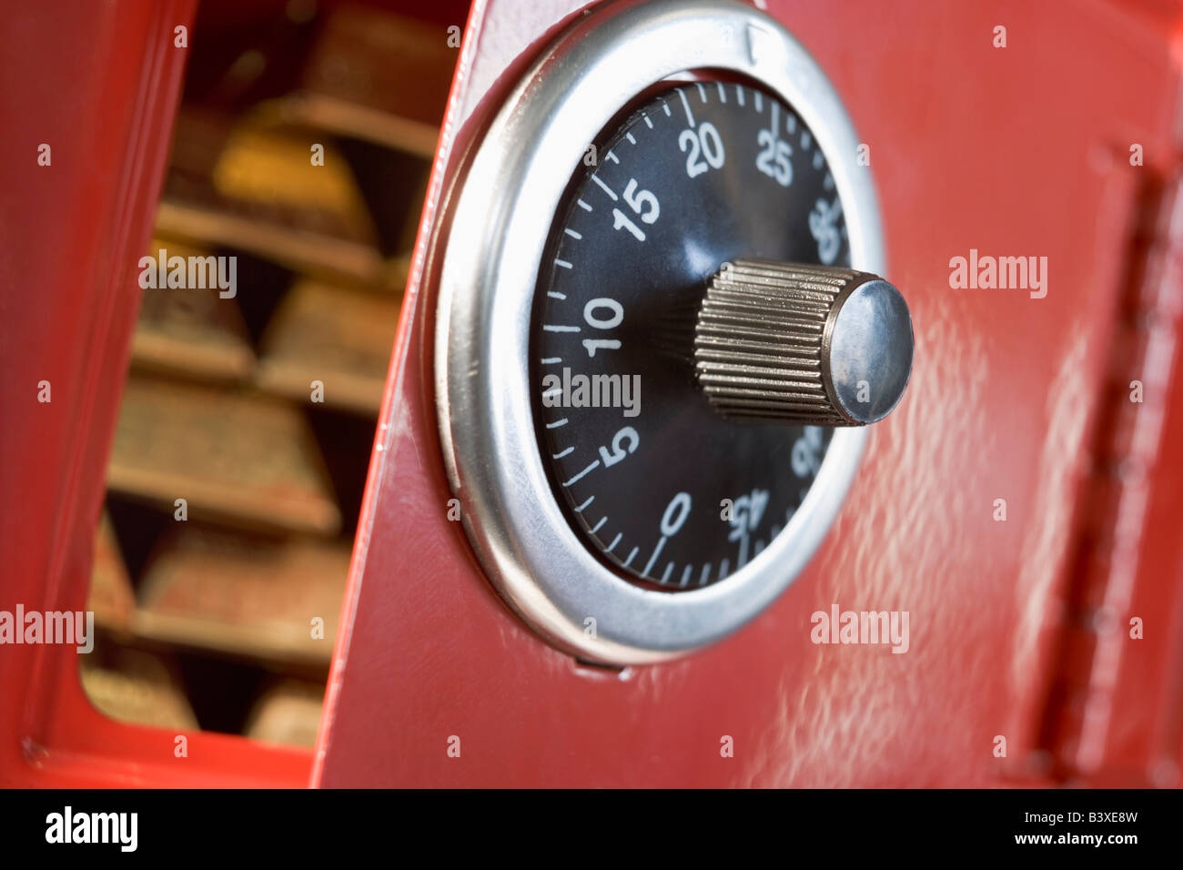 Safe Full Of Gold Bars Stock Photo Alamy