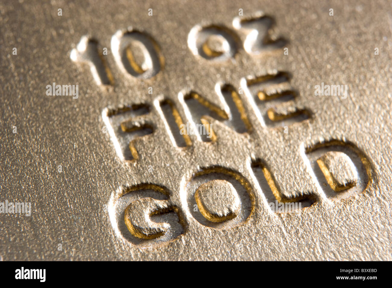 Close-Up Of Gold Bar Stock Photo