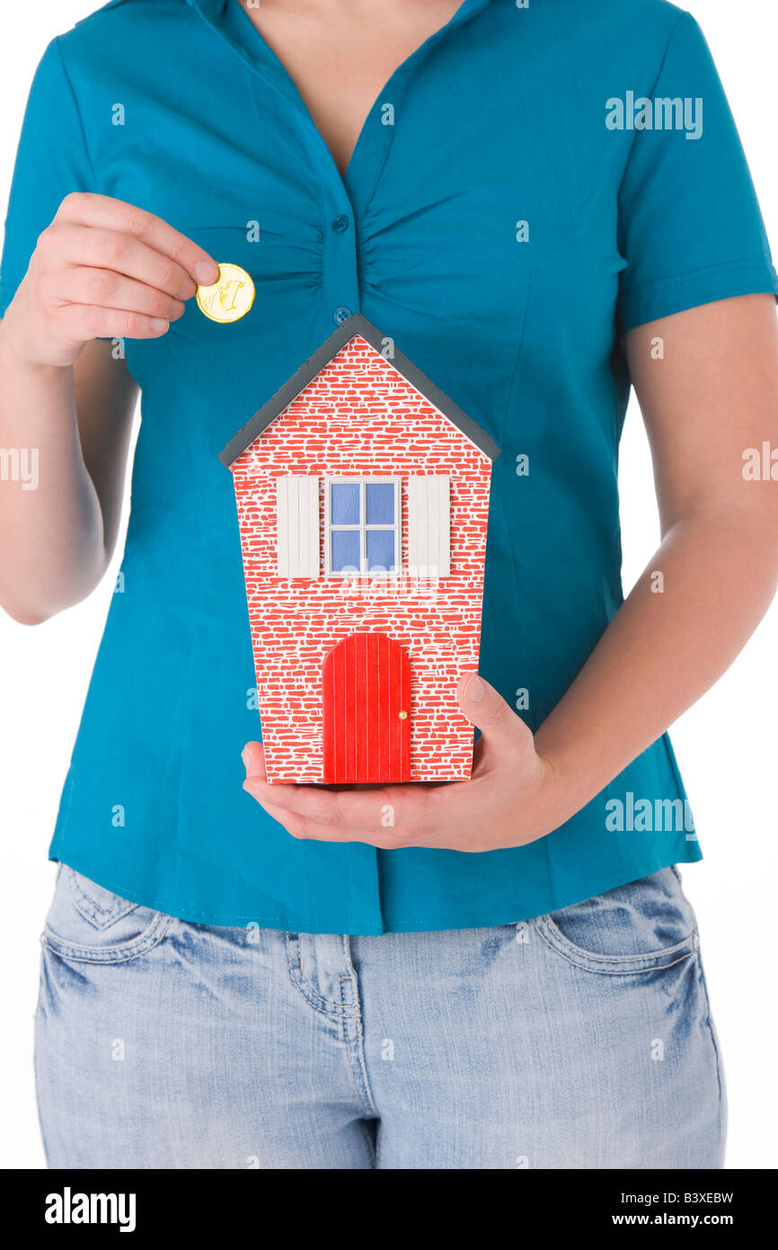 Saving For A House Stock Photo