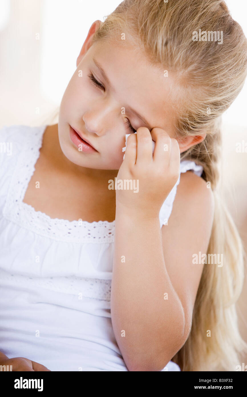 Blonde girl crying hi-res stock photography and images - Alamy