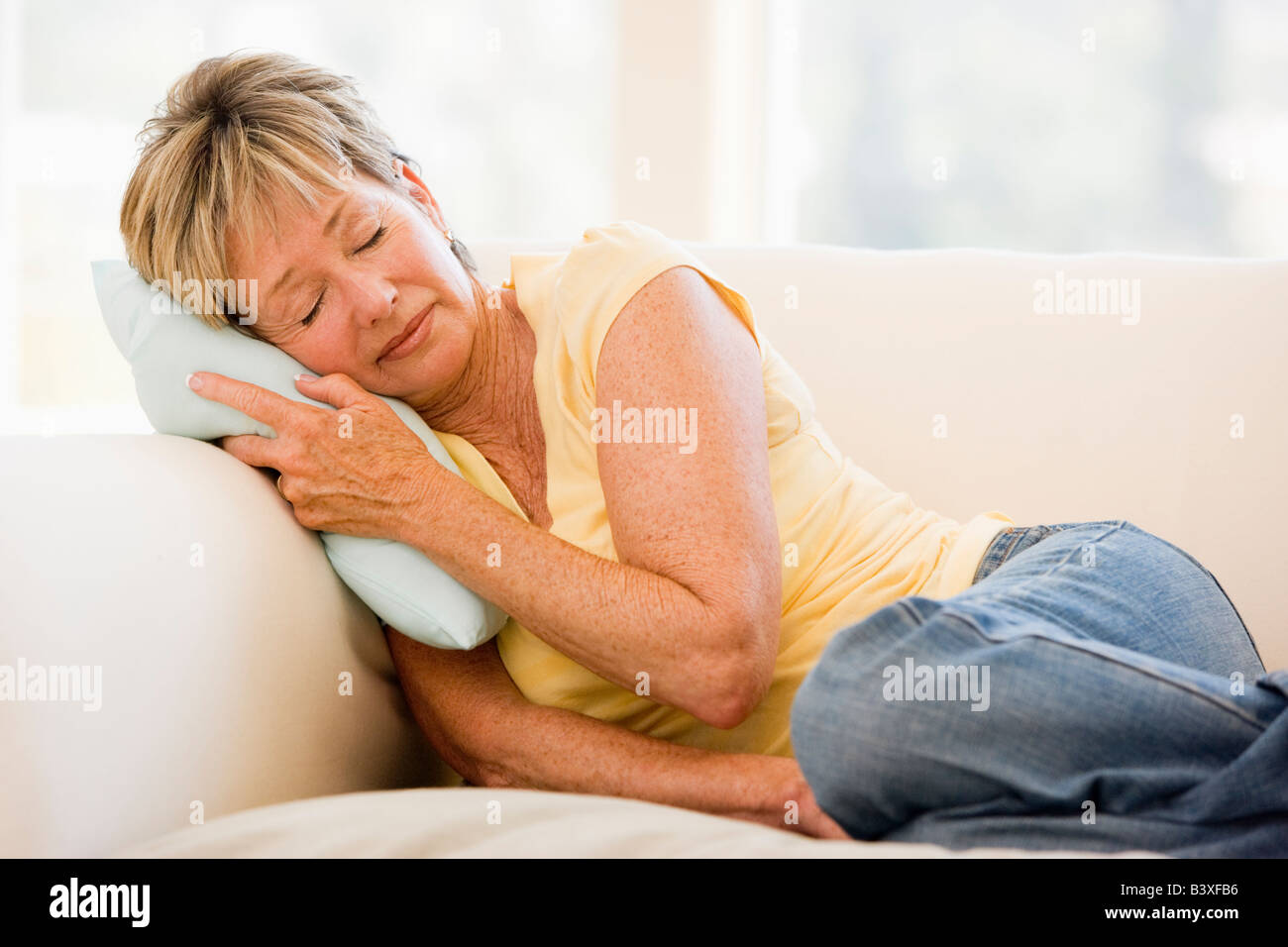 Woman Feeling Unwell Stock Photo