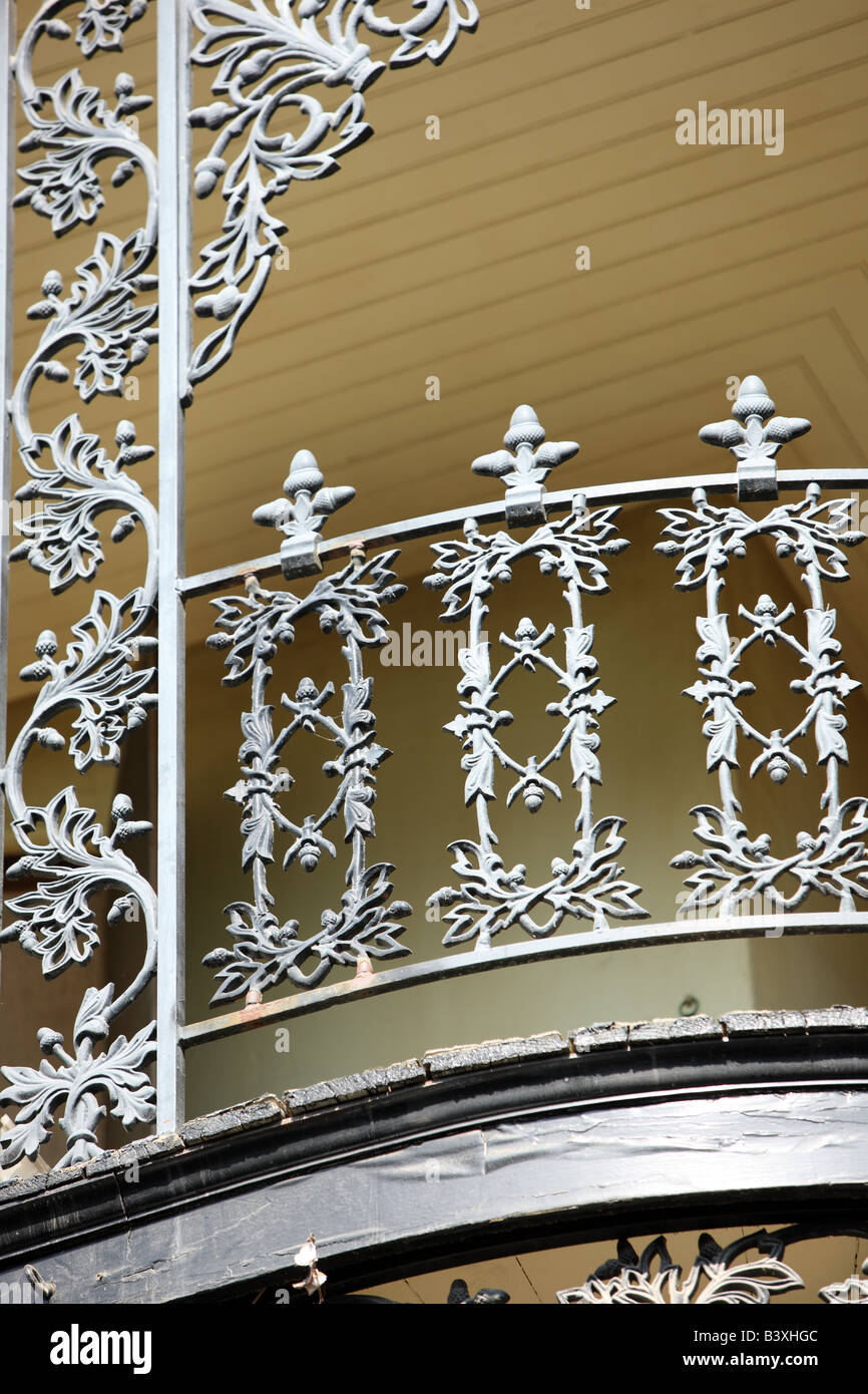 Cast iron railings. Stock Photo