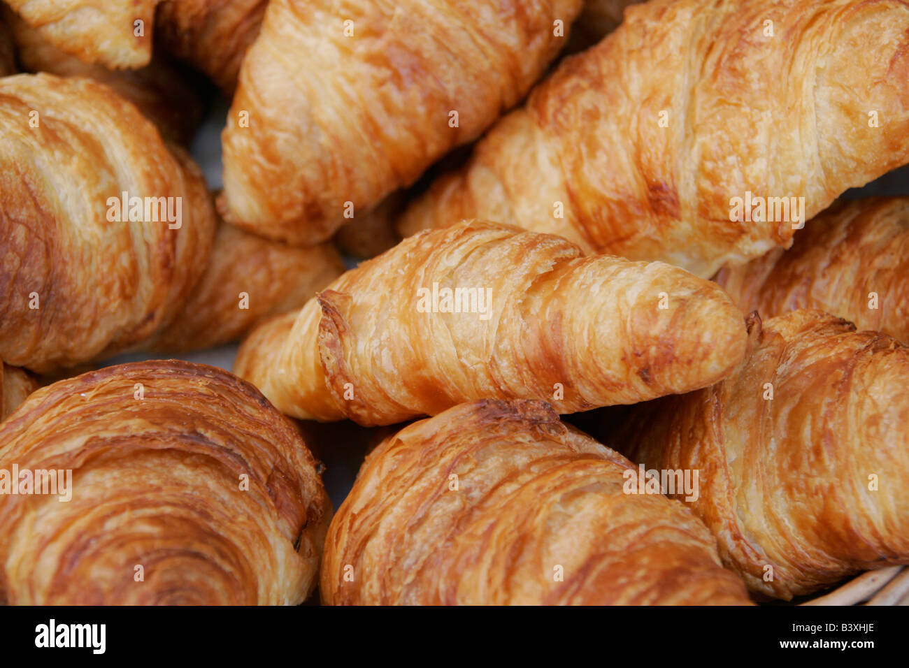 fresh baked croissants Stock Photo Alamy