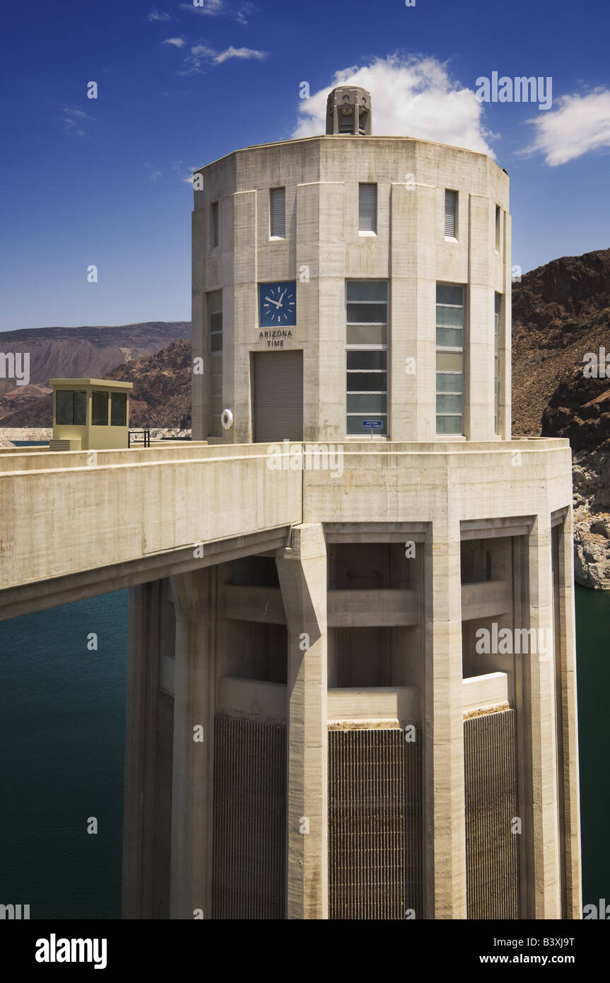 Intake tower at The Hoover Dam Stock Photo Alamy