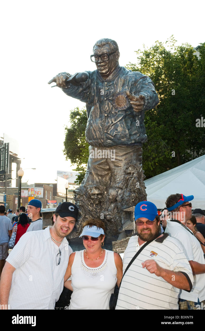 Holy cow: Vandal defaces Harry Caray statue at Wrigley Field