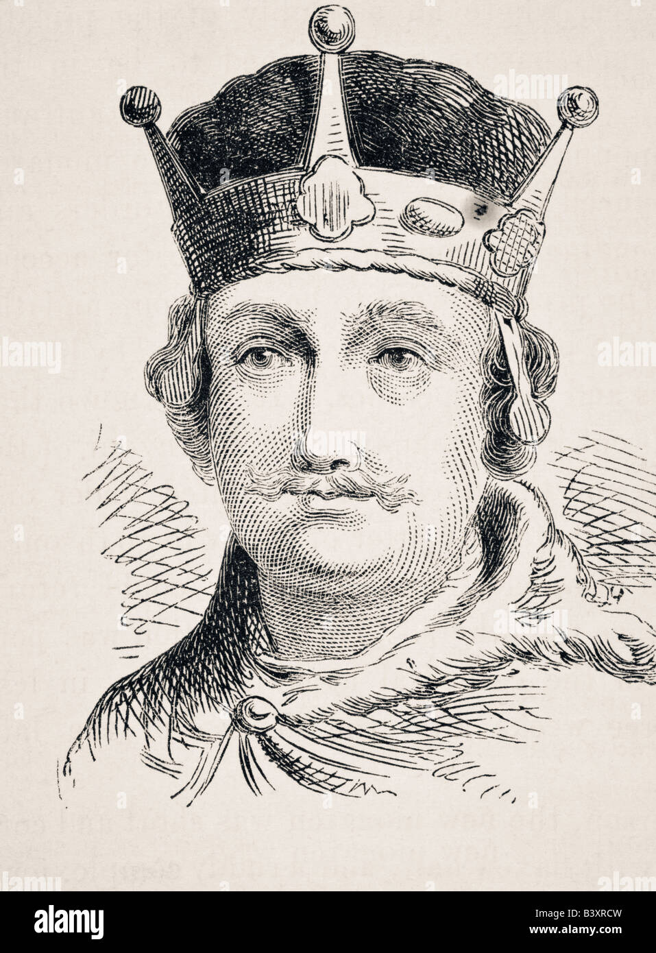 William Rufus, King William II of England, circa 1056 to 1100. Stock Photo