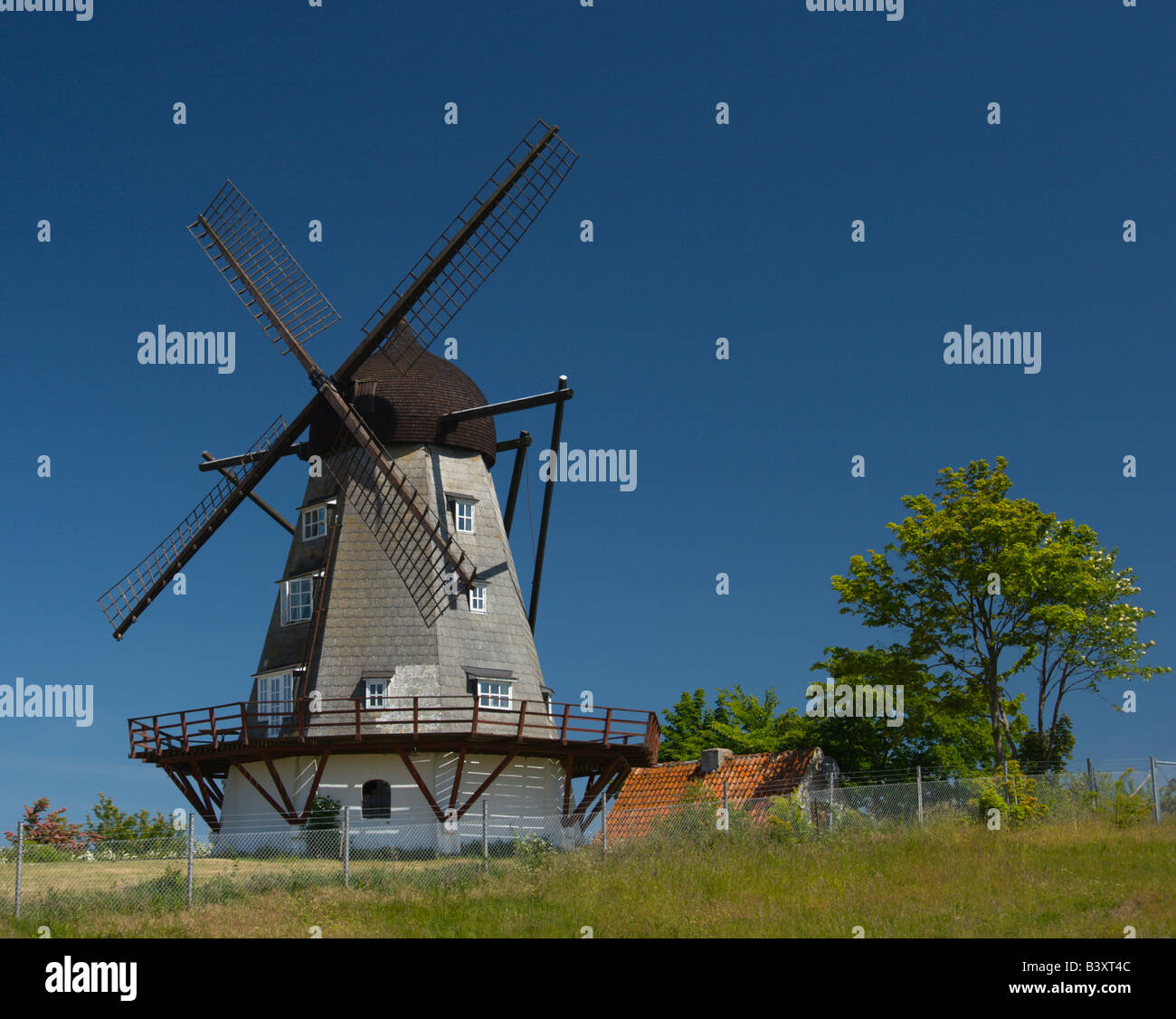 Ebeltoft mølle Ebeltoft mill Stock Photo