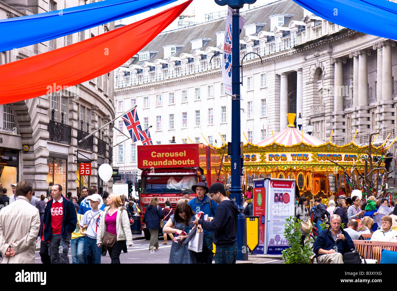 People strolling at Regent Street Festival London W1 United Kingdom Stock Photo