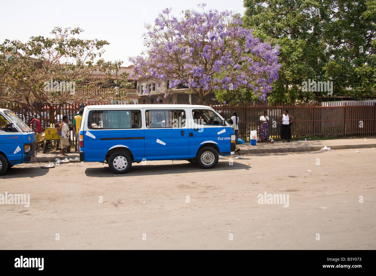 Mini bus taxis Lusaka Zambia Africa Stock Photo - Alamy