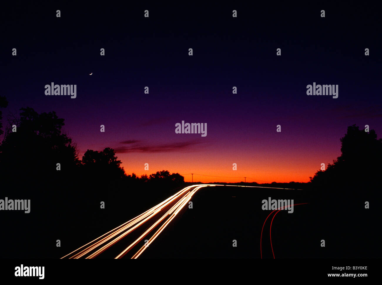Car tail lights hi-res stock photography and images - Alamy