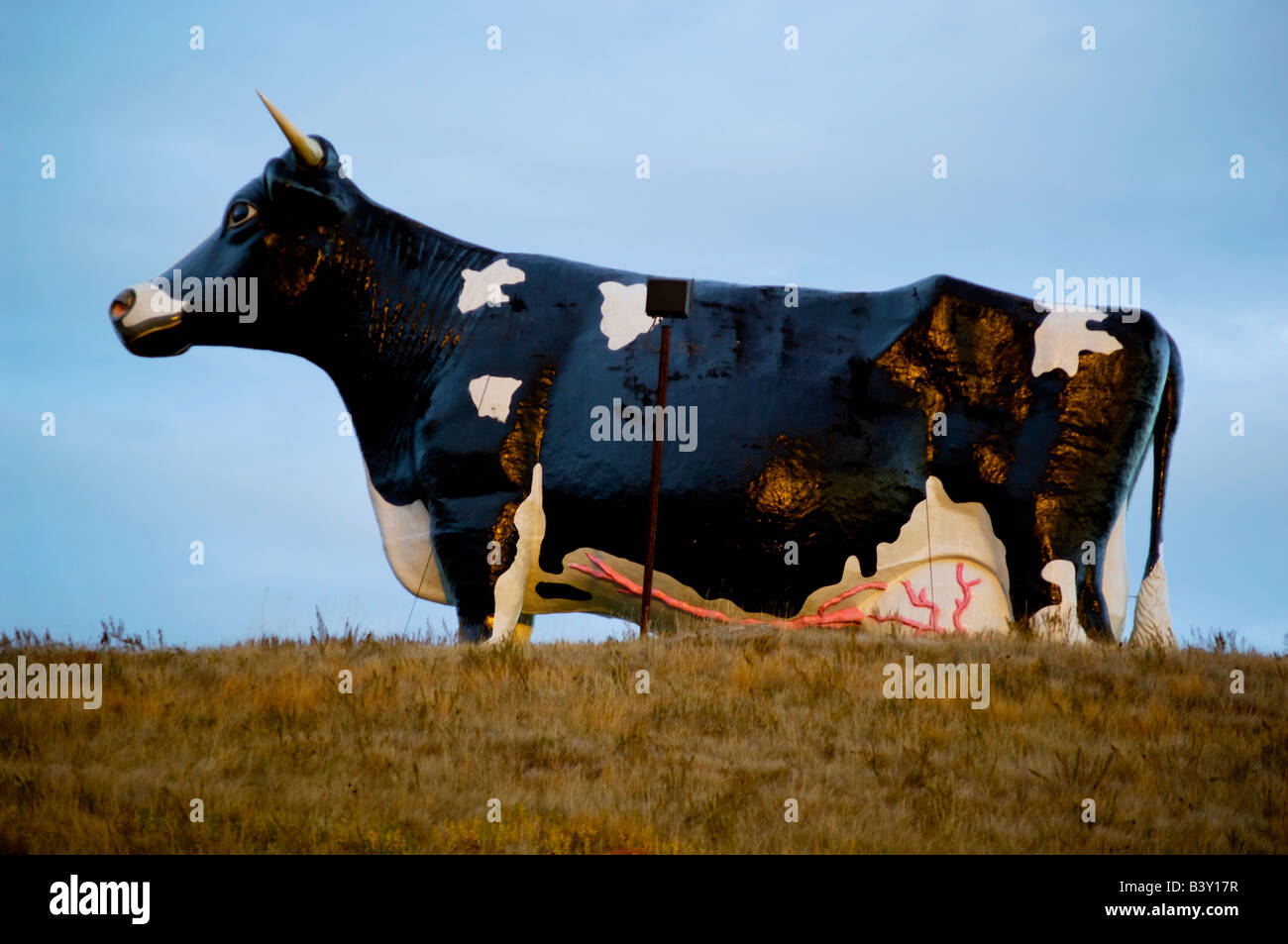 Salem Sue, the world's largest cow statue, near New Salem, North Dakota