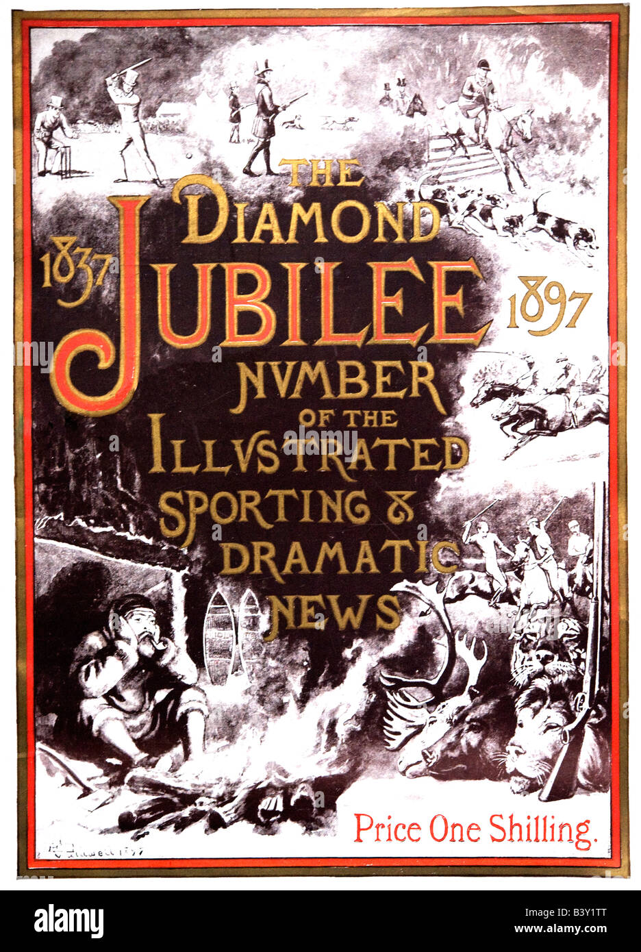 The Illustrated Sporting & Dramatic News Magazine Diamond Jubilee Edition  1897 FOR EDITORIAL USE ONLY Stock Photo - Alamy